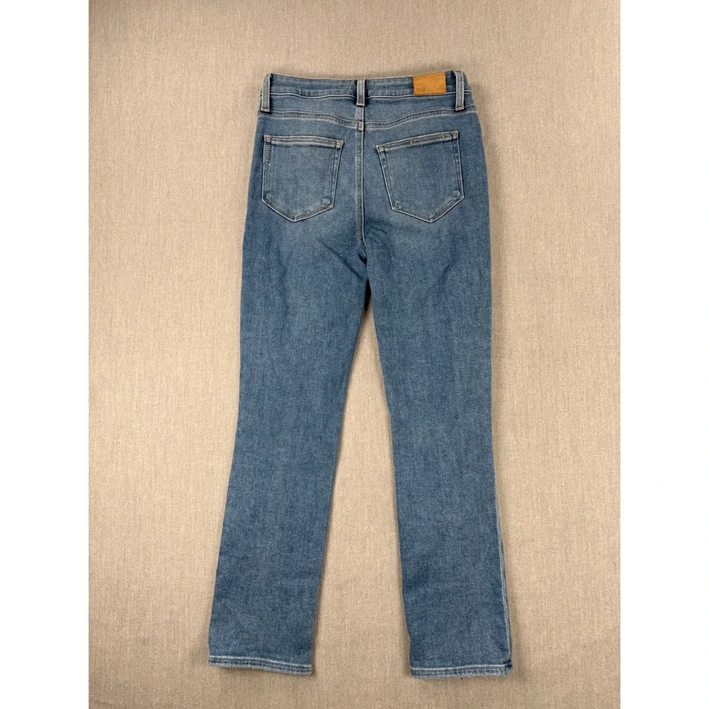 Paige‎ Cindy High Rise Straight Leg Distressed Blue Jeans Size 28
